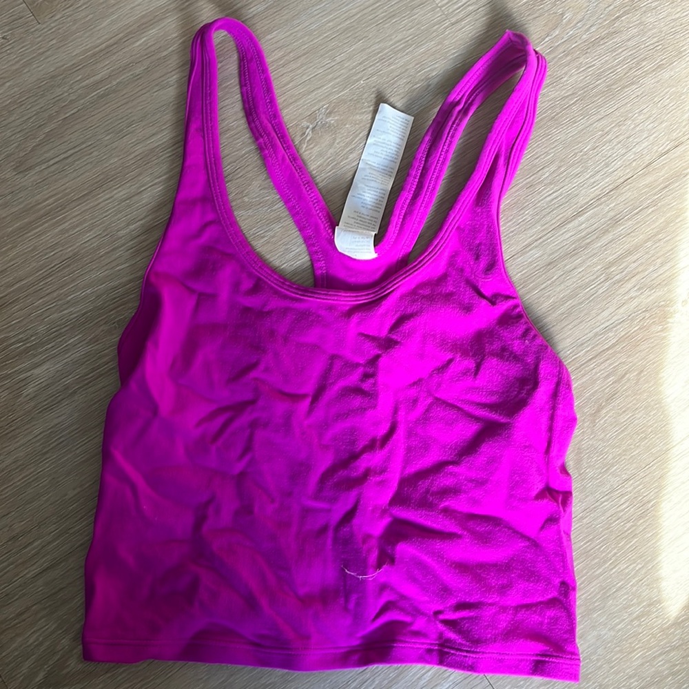 Hot Pink Fabletics Workout Croptop